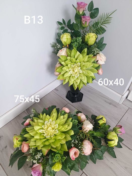 Stroik na cmentarz kompozycja kwiatowa