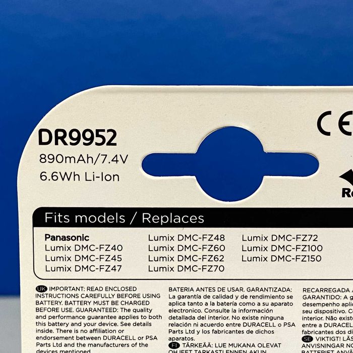 Duracell Battery - Panasonic DMW-BMB9E (DMC-FZ48/FZ72/FZ100)64285993302146121