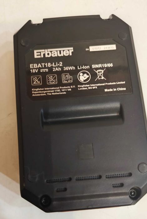Bateria 18 V- 2 ,0 Ah do elektronarzędzi Erbauer