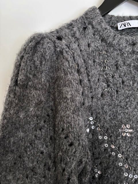 Zara kardigan rozpinany z cekinami NOWY rozmiar L