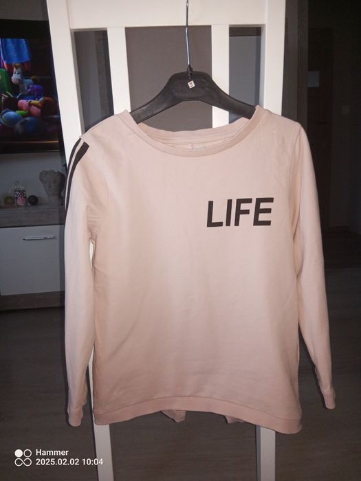 Pudrowa bluza 157 128 cm