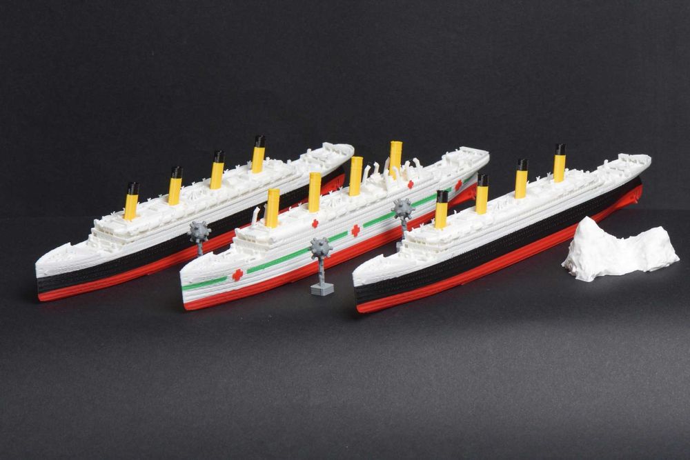 RMS Titanic + HMHS Britannic + RMS Olympic - Druk 3D