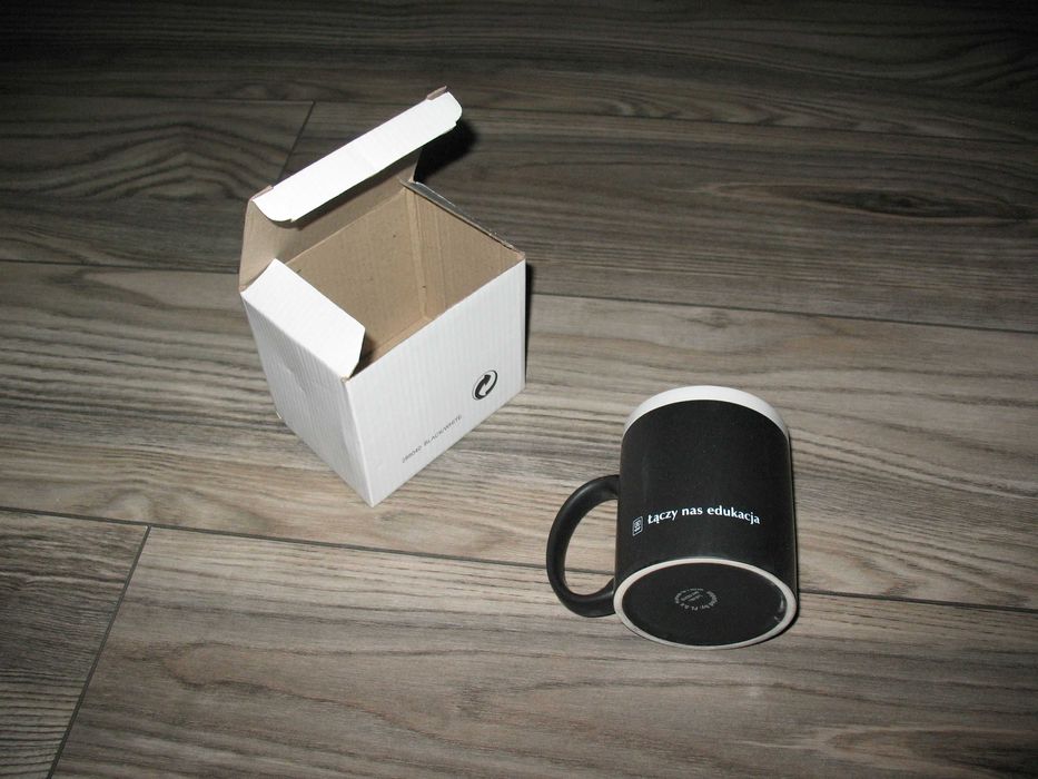 Kubek tablica + kreda do pisania