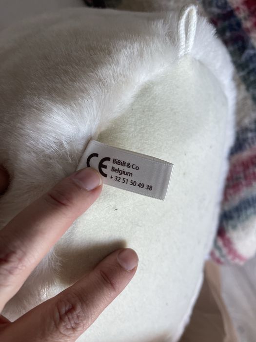 Cabeça de Urso Polar de Peluche