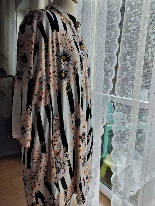 Elegancka przewiewna sukienka bardzo duży rozmiar 140/150cm