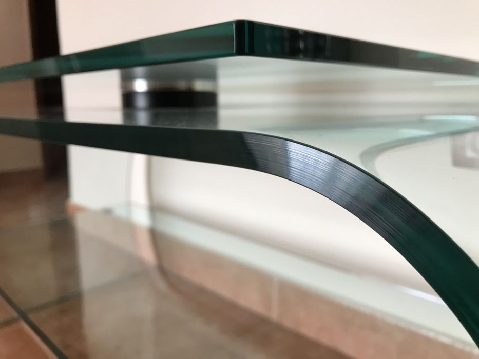 Mesa apoio tv vidro design SICA