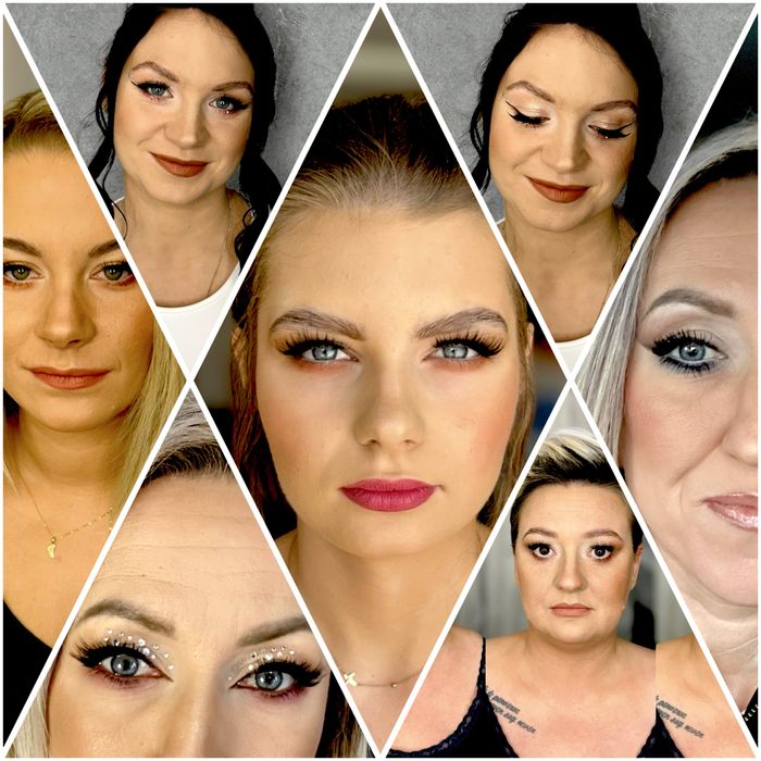 Makijaż 140 zl  okazjonalny okolicznosciowy henna pudrowa