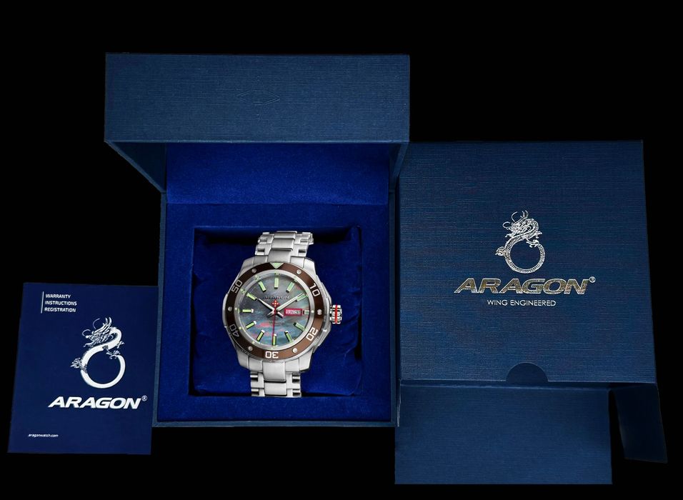 Часы ARAGON Superjet 346BRN NH36A 44mm. Automatic 500 MT.