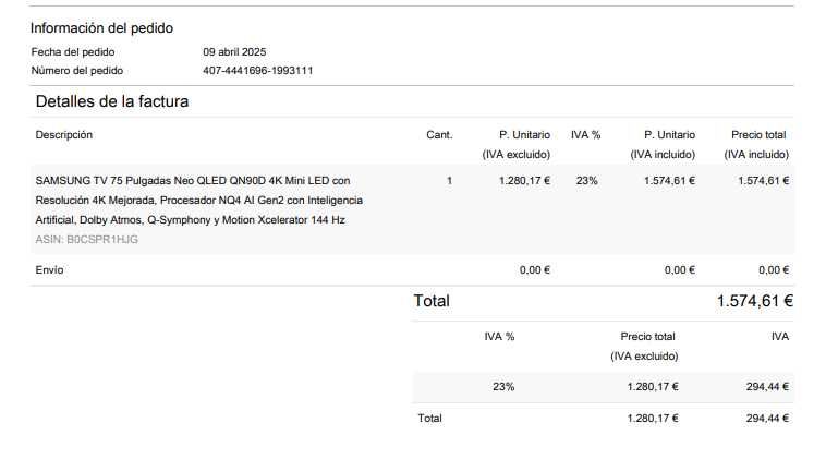 SAMSUNG TV 75" Neo QLED 4K QN90D (COMO NOVO)