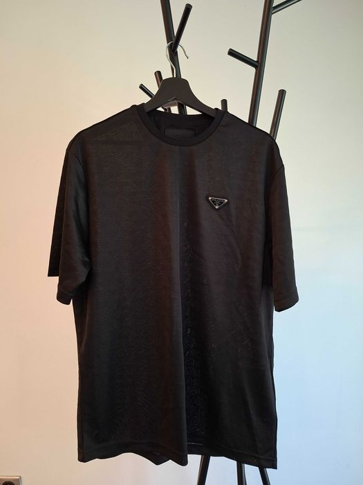T-Shirt Męski Prada  – Recycled Technical Jersey Oversized
