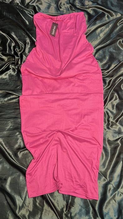Vestido liso boohoo novo