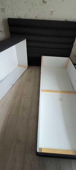 Dwuosobowe łóżko 160cm, z pojemnikami, można zrobić 2 łóżka pojedyncze