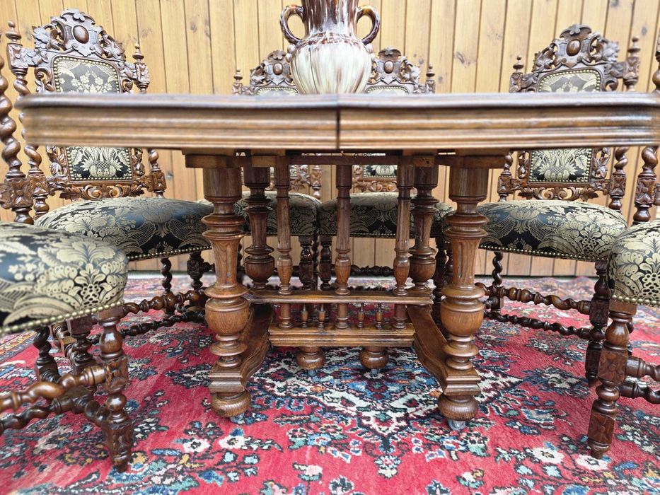 Rozkładany stół dębowy 110–205 cm #2315 Stylowy Węgrów