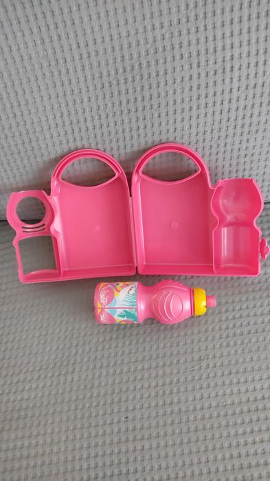 Lancheiras de plástico com garrafa para levar para a escola/passeio
