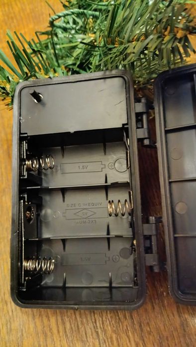 Світлова на батарейках 2,7м різдвяна хвойна гірлянда SHareconn