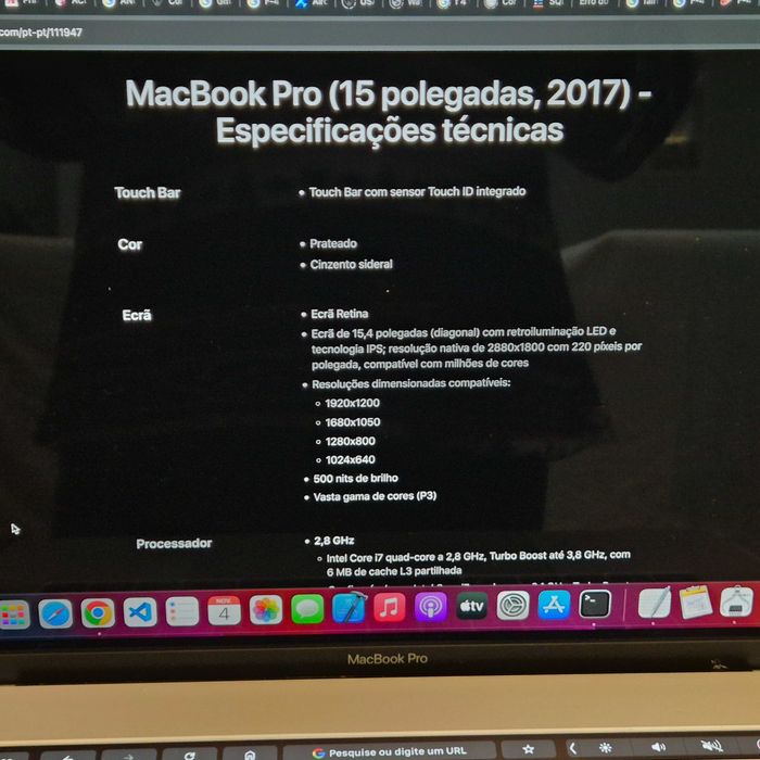 MacBook Pro I7 16Gb RAM 256Gb SSD