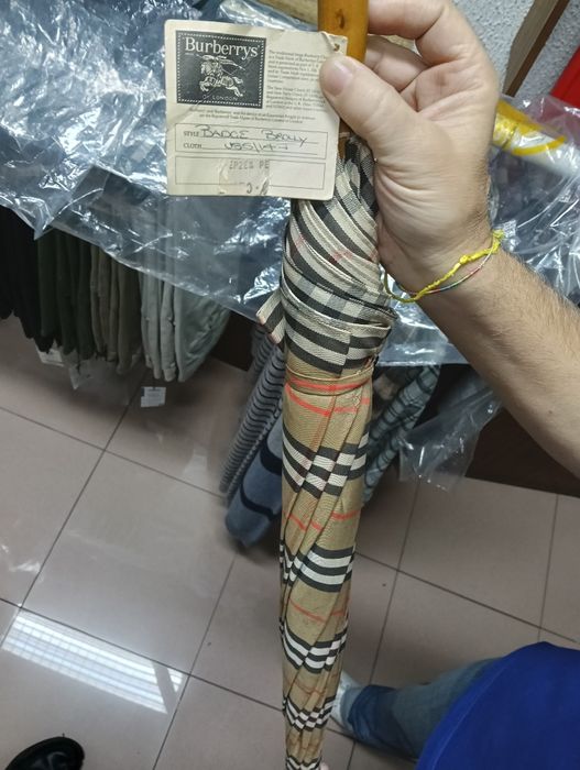 Guarda-chuva Burberrys “Badge Brolly” vintage – novo, nunca usado