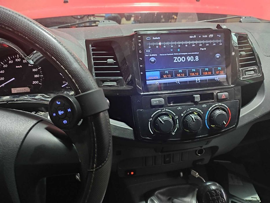 (NOVO) Rádio 2DIN • Toyota HILUX (2005 até 2015) • Android GPS 4+64GB