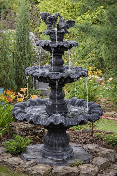 PROMOCJA - FONTANNA OGRODOWA Producent + Dostawa + Pompa + LED