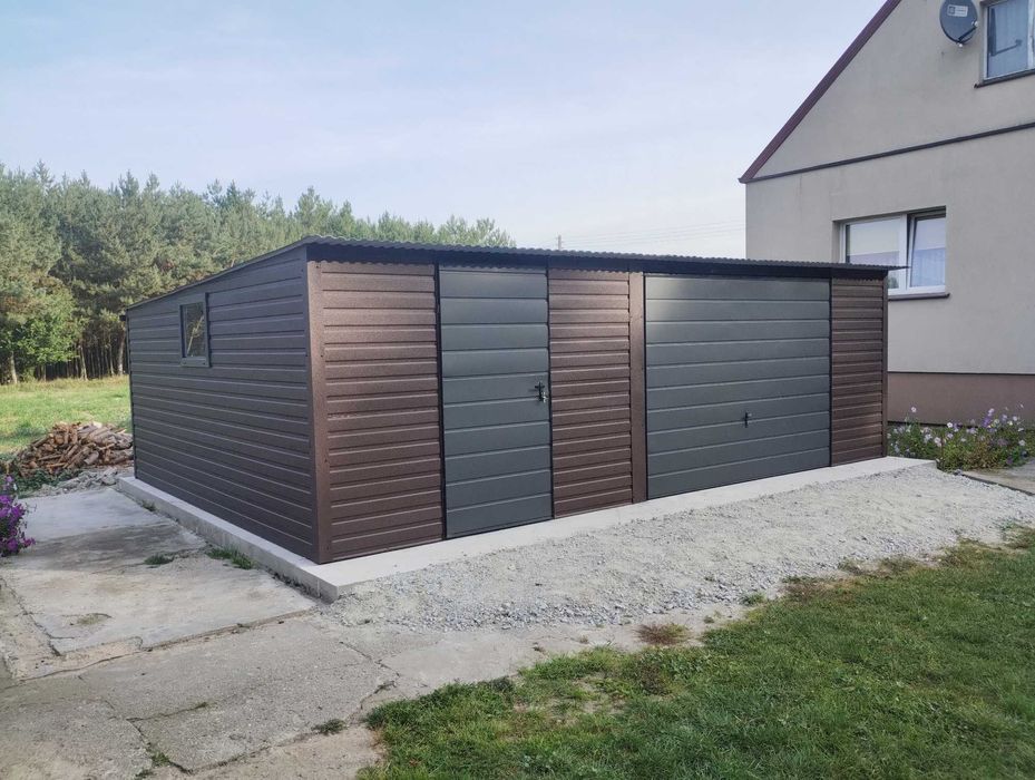 garaż blaszany drewnopodobny 8,5x6, 6x6, 4x6, wiaty, hale