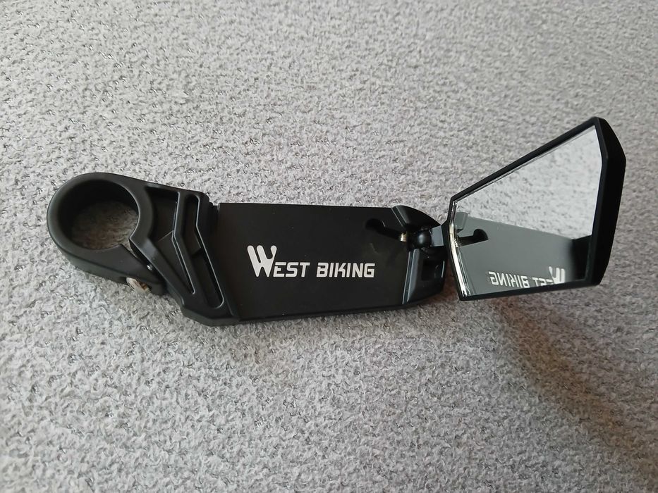Lusterko rowerowe wsteczne podłużne na kierownicę regulowane 360 2szt