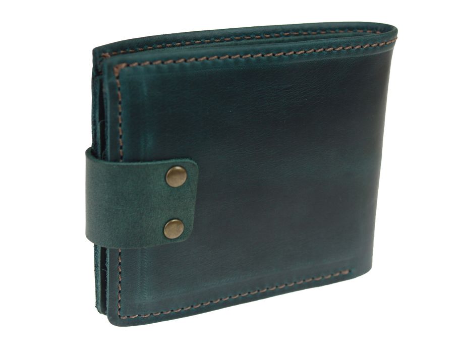 Гаманець чоловічий шкіряний маленький SULLIVAN gm2-6(8) зелений