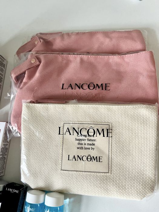 Lancome kosmetyczka płotno różowe