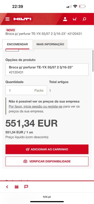 Broca marca hilti otimo estado