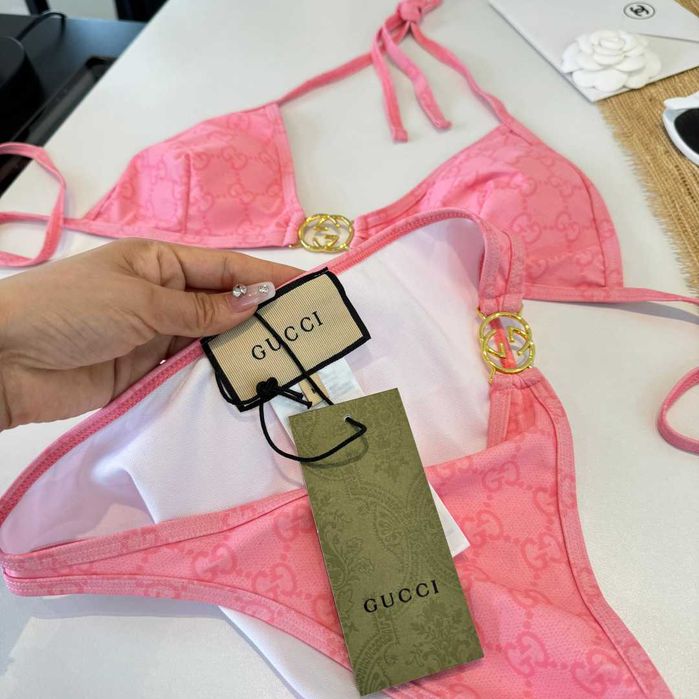 Strój kąpielowy Gucci Różowe Bikini