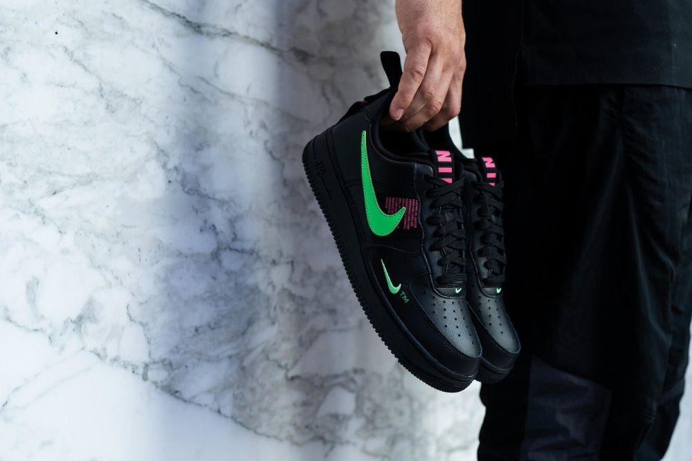 Кроссовки Nike Air Force 1 Low Utility "Black/Hyper/Pink/Scream/Green"