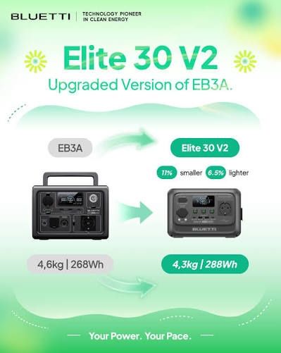 Зарядна станція BLUETTI Elite 30 V2 600W 288Wh