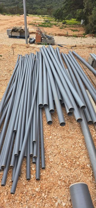 Tubos esgoto PVC 40 e 70mm x 3m EN1329