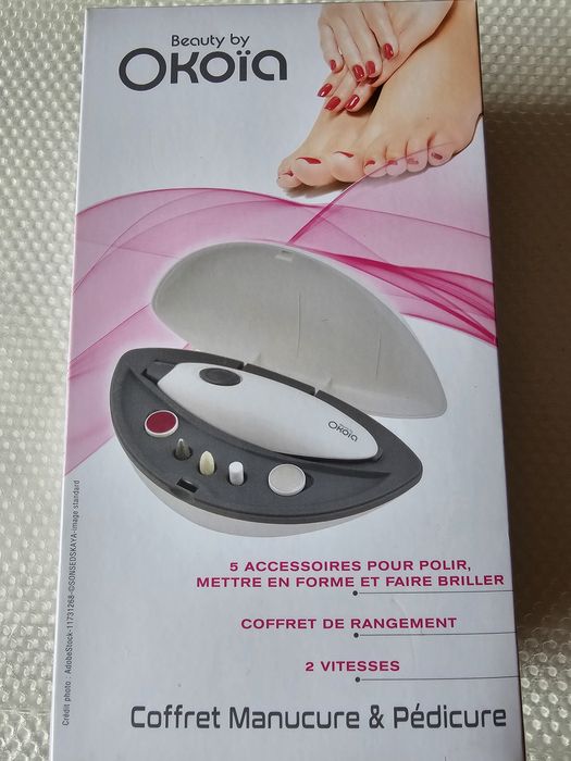 Manicure & Pedicure Elétrico Okoïa – Kit Completo com 5 Acessórios