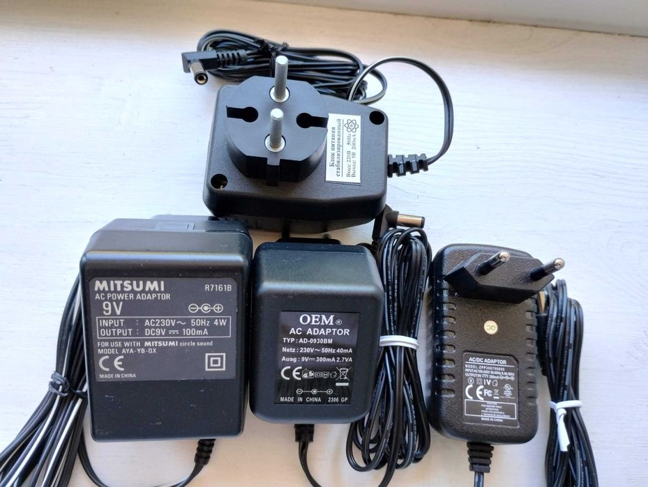 Блок живлення AC-DC 3.6V, 4.5V, 6V, 6.5V, 7.5V, 9V, 11V, БПУ-77 СРСР