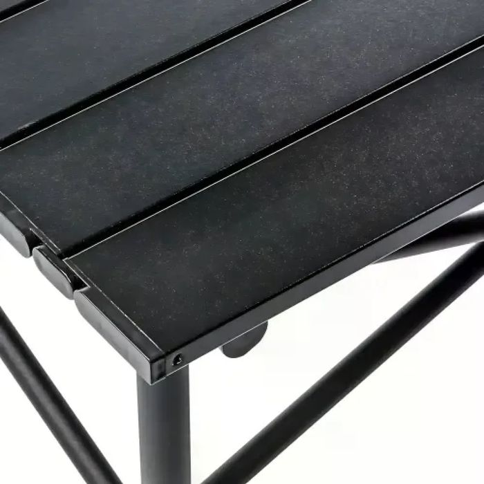 Складаний туристичний стіл 120×55×50 см чорний