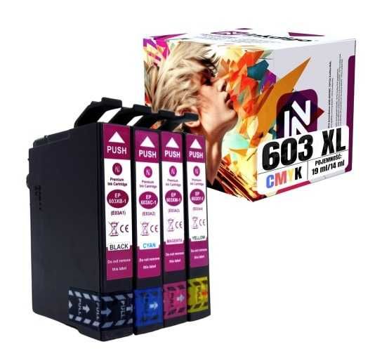 ZESTAW TUSZÓW INKDIGO 603 XL (CMYK) DO EPSON – PREMIUM EXTRA POJEMNOŚĆ
