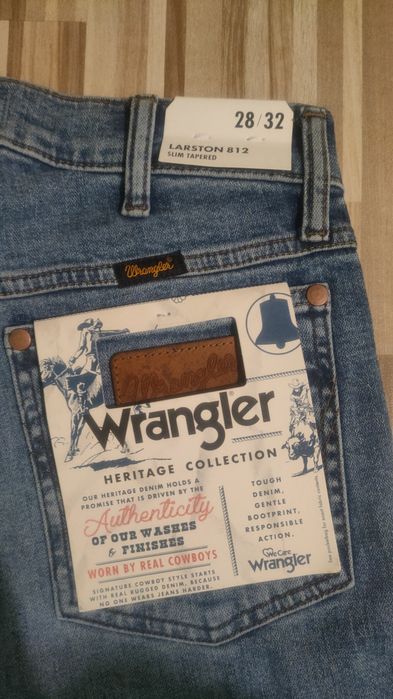 Wrangler Larston Jeansy Niebieskie