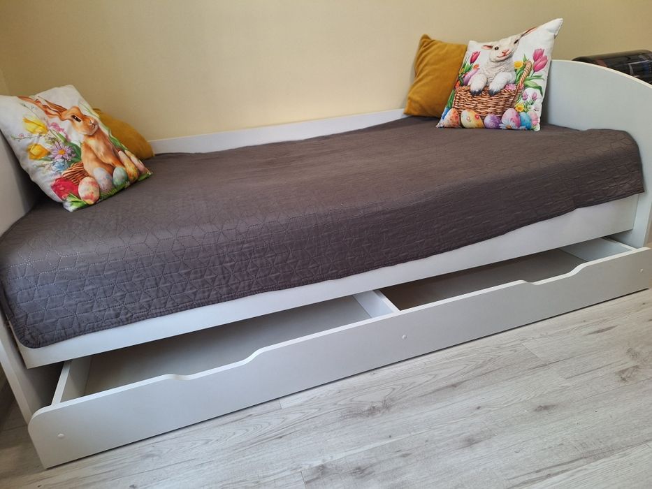 Łóżko z materacem i szufladą 90x180 Pilnie!