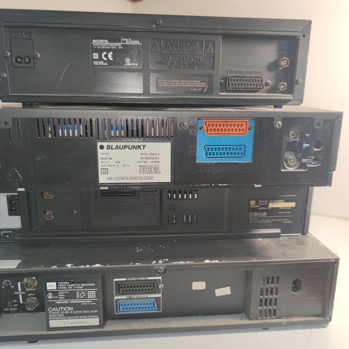 Grande Lote de leitores VHS com avaria - Para arranjar ou Peças - Ref Lote 1