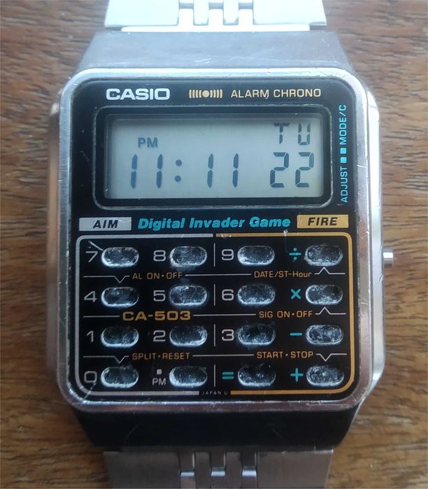 Relógio Digital Vintage Casio - Alarm Chrono "Digital Invader Game" - CA-503 [433]