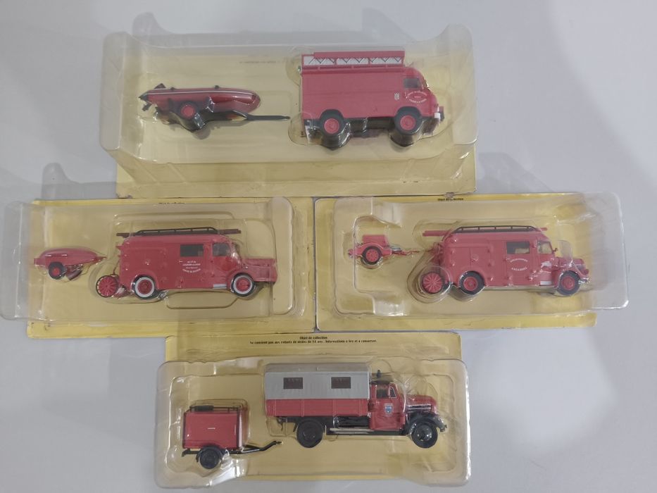 Miniaturas bombeiros, escala 1:43