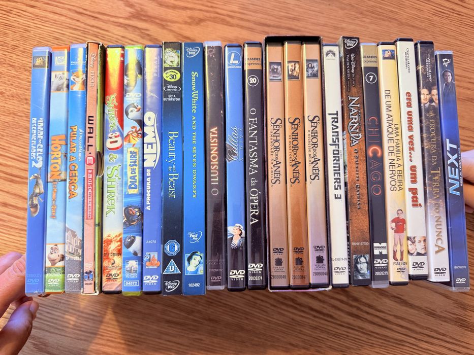 DVD’s filmes como novos