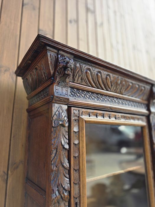 Mała witryna biblioteczka eklektyczna  #1786 Stylowy Węgrów