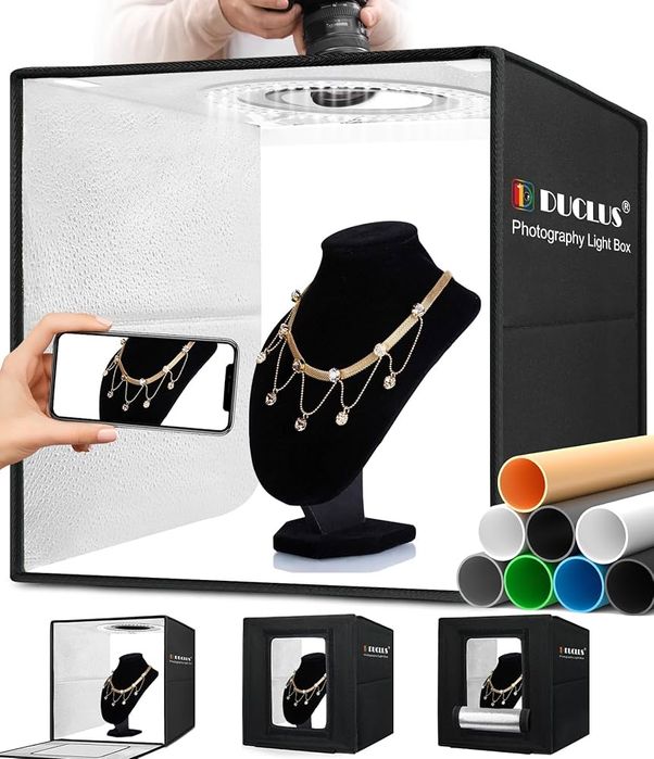 Портативний фотобокс DUCLUS (40×40×40 см) для предметної зйомки