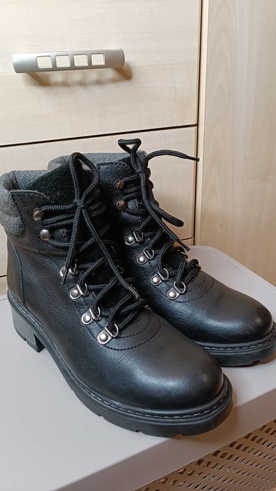 Trzewiki Lasocki Skórzane Ocieplone