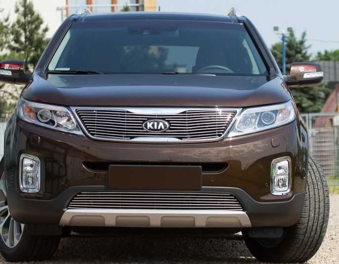 Хром накладки на противотуманки KIA sorento 2013-2015