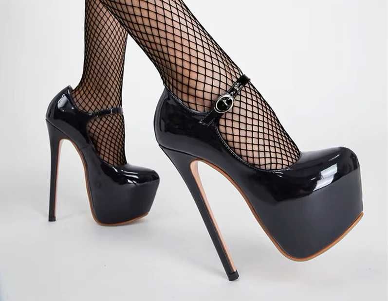 Szpilki na platformie szpilka 17 cm 2 kolory