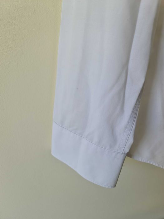 Camisa Branca Slim Fit H&M - Tamanho M 39/40 White Shirt
