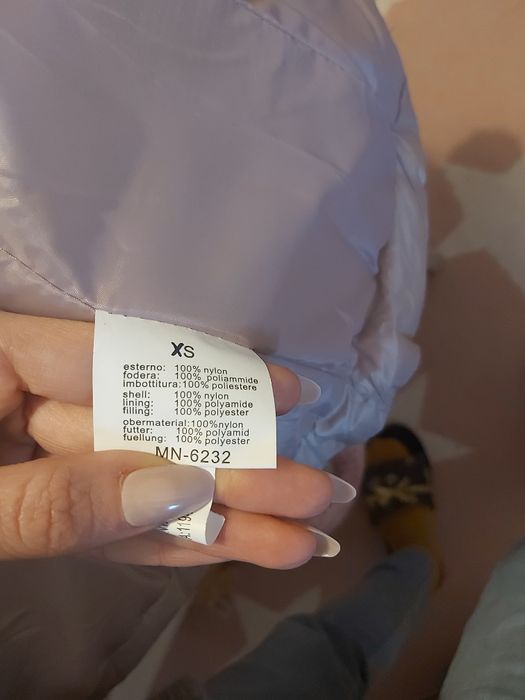 Elegancka Pikowana Kurtka XS