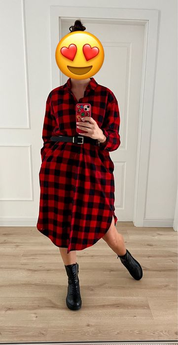 Plaszcz nowy fkanelowy koszula Forseti